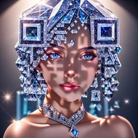 QR Code Expert beautiful example: Brilliant diamond gemstone.