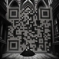 QR Code Expert beautiful example: Victorian architecture and fashion.