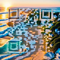 QR Code Expert beautiful example: Coastal cottage by the beach.