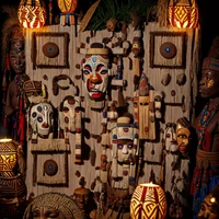QR Code Expert beautiful example: Traditional African tribal gathering.