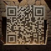 QR Code Expert beautiful example: Ancient tomb excavation site.