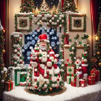QR Code Expert beautiful example: Festive Christmas scene.